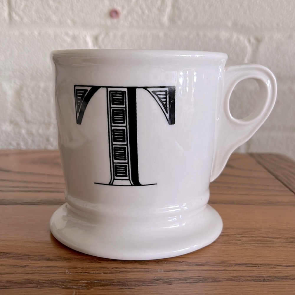 Anthropologie Alphabet Mug, use 3 times. Excellent condition!